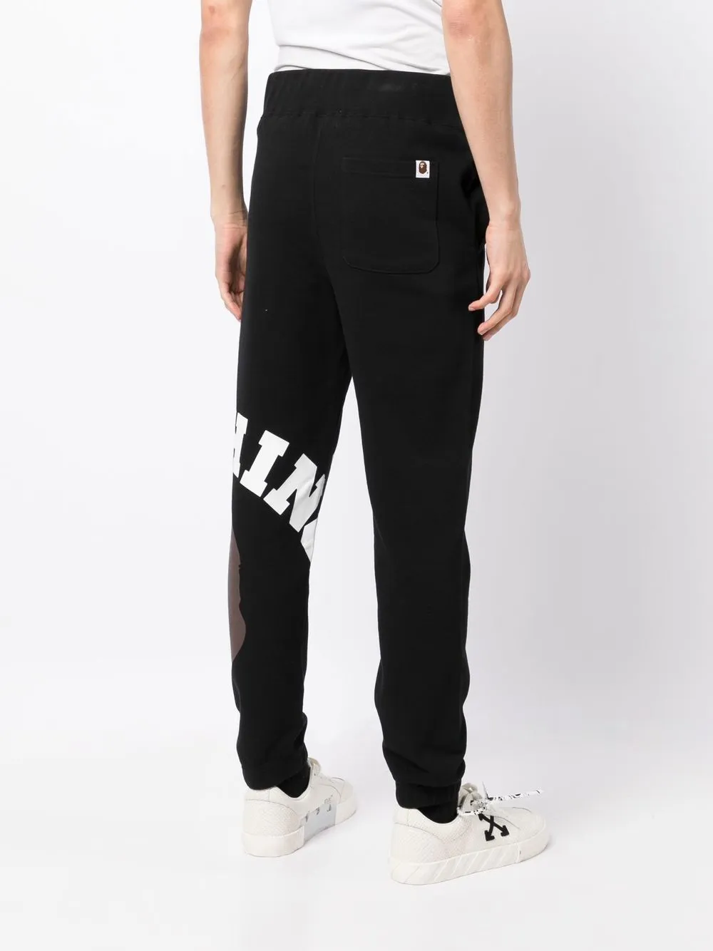 A BATHING APE® logo-print cotton track pants