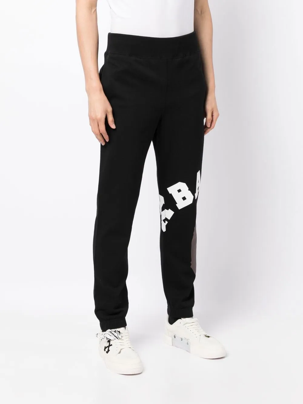 A BATHING APE® logo-print cotton track pants