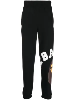 A BATHING APE® logo-print cotton track pants