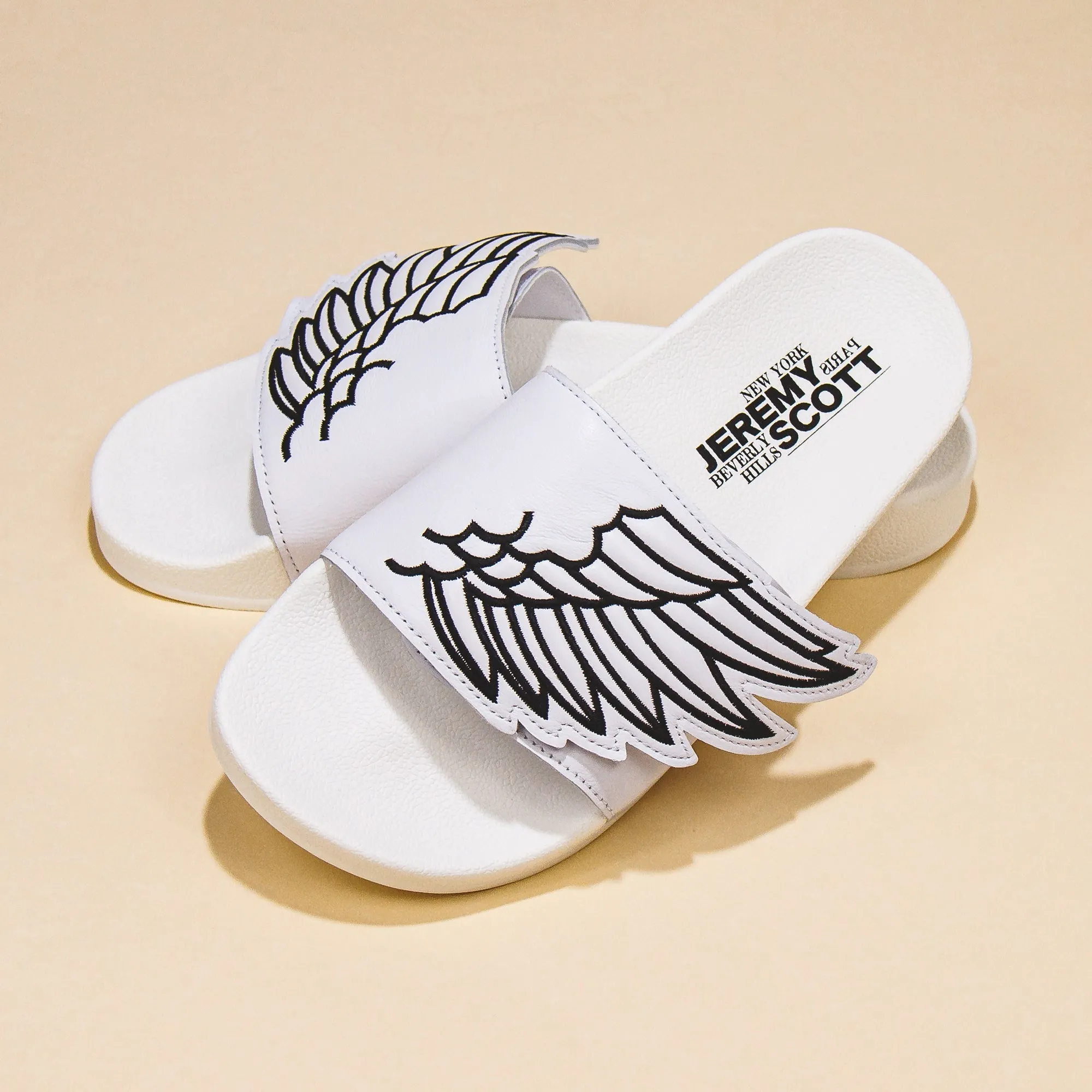 Adidas Men JS Monogram Adilette Wings Jeremy Scott White GY2505