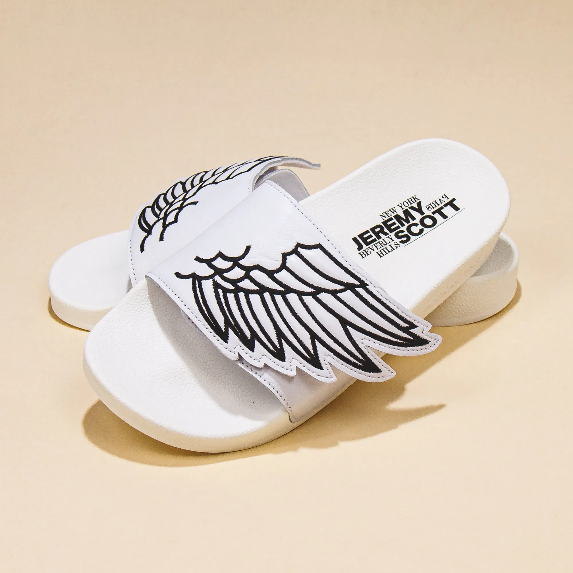 Adidas Men JS Monogram Adilette Wings Jeremy Scott White GY2505