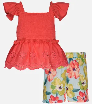Ailani Eyelet Short Set
