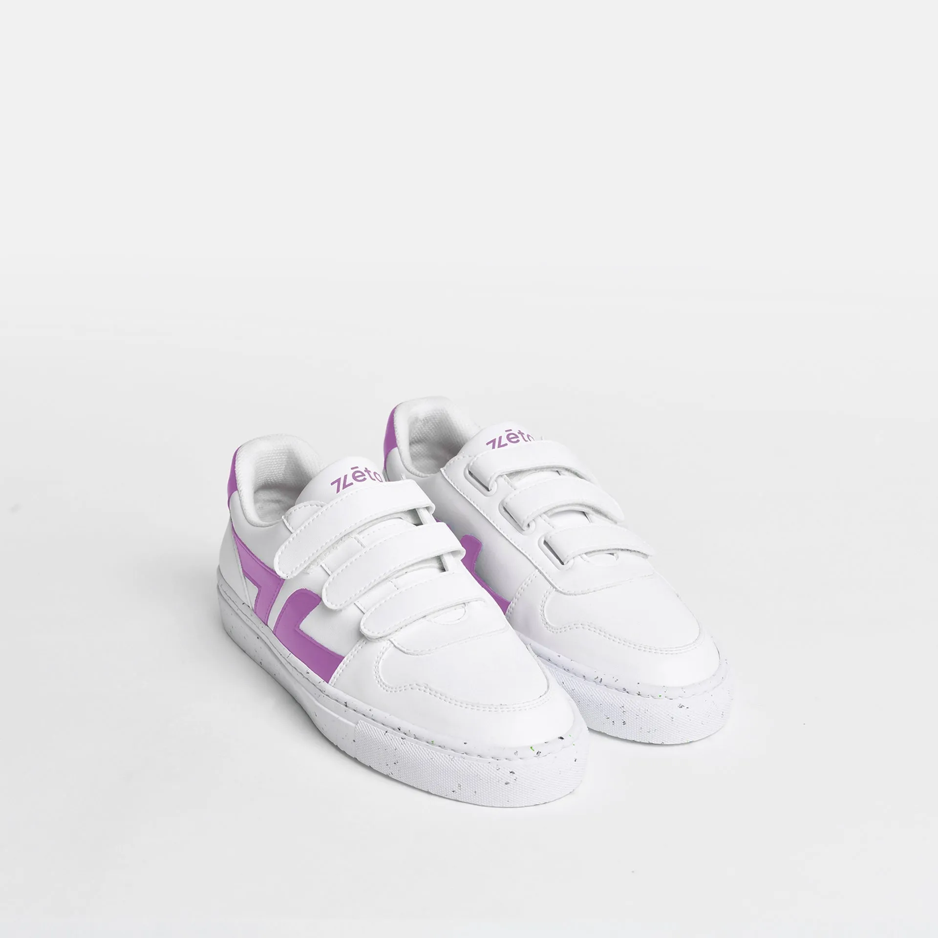 Alpha Unisex Vegan Leather Velcro Sneakers | Lilac