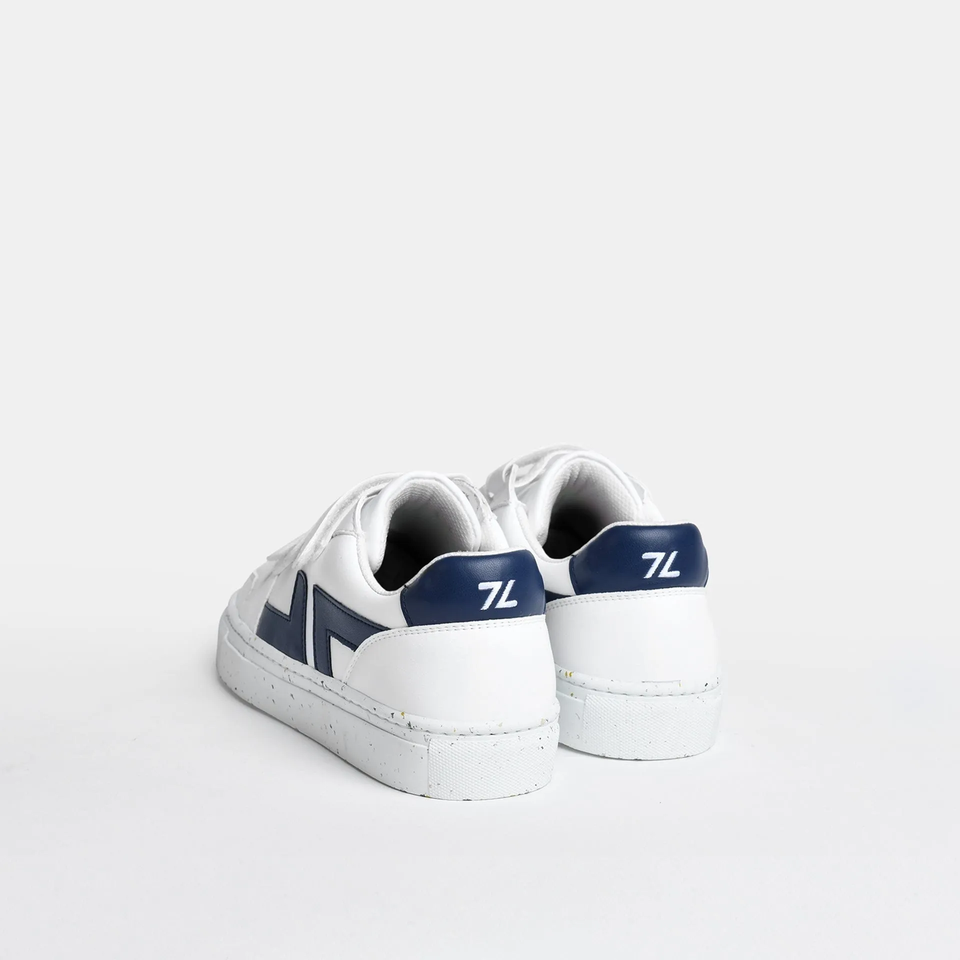 Alpha Unisex Vegan Leather Velcro Sneakers | Navy Blue