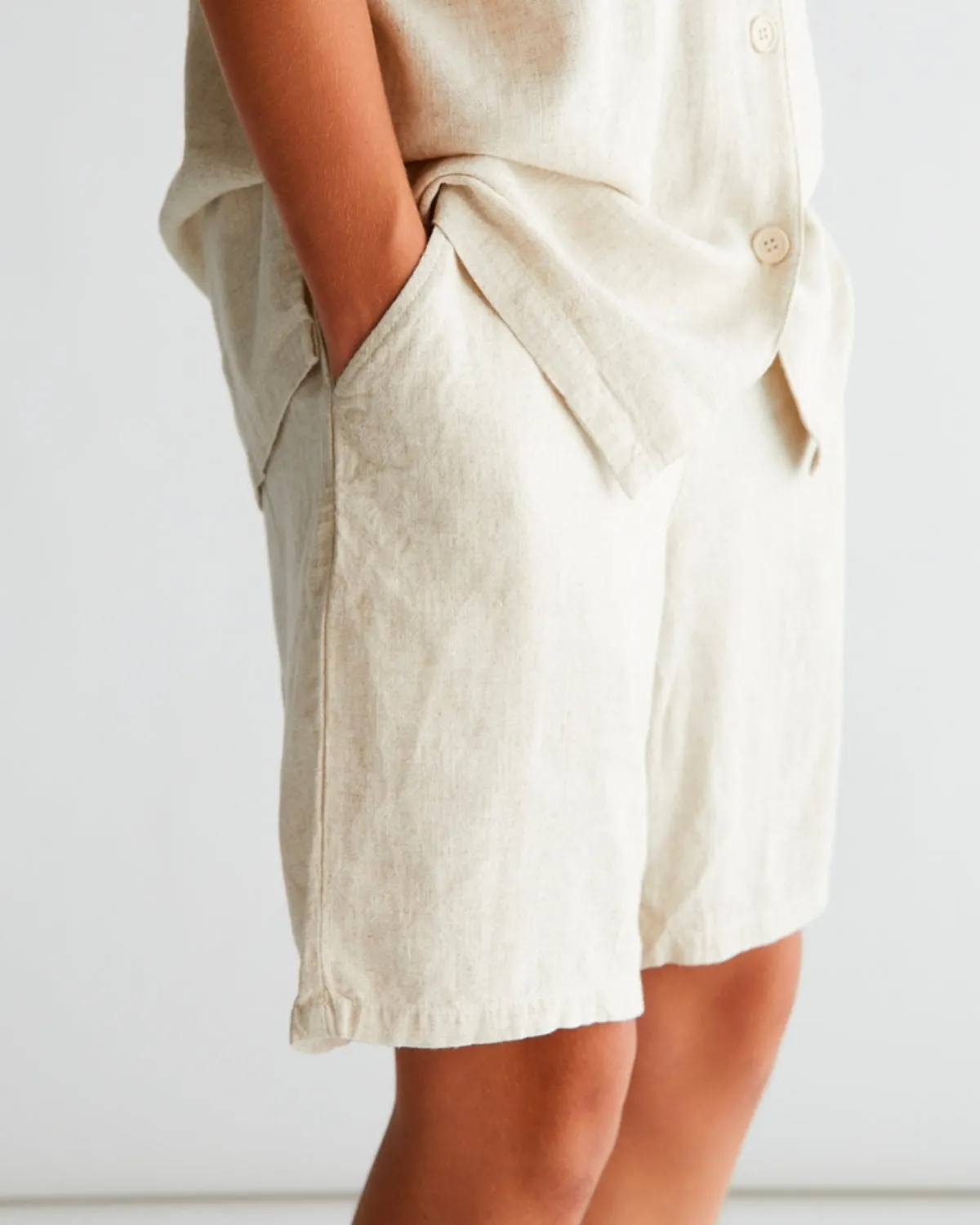 Alux Linen Shorts - Sand