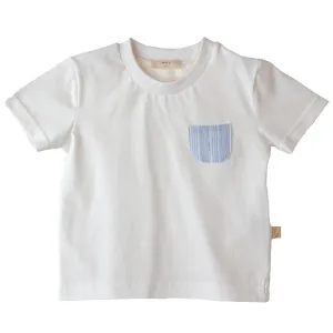 Baby Gi Boys Ivory & Sky Blue Shorts and Top