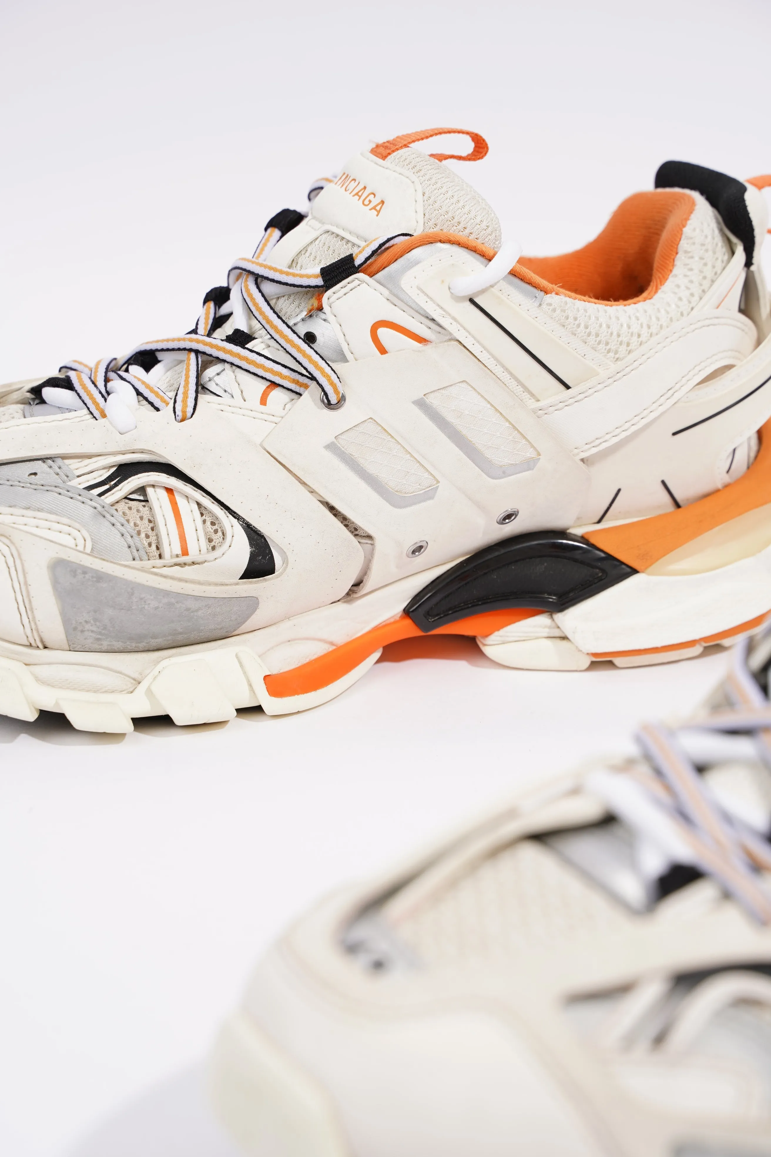 Balenciaga Mens Track White / Orange EU 43 / UK 9