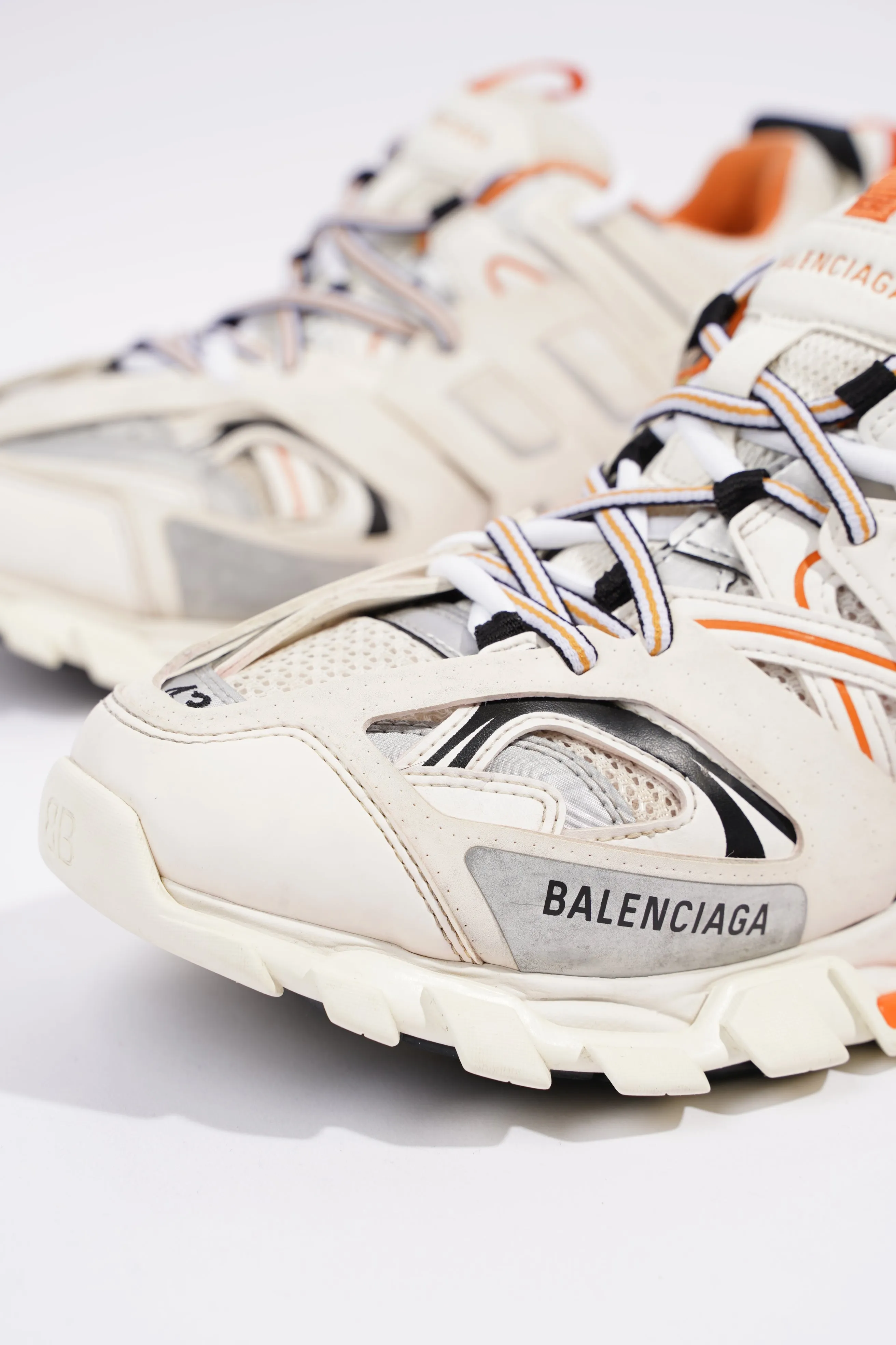 Balenciaga Mens Track White / Orange EU 43 / UK 9