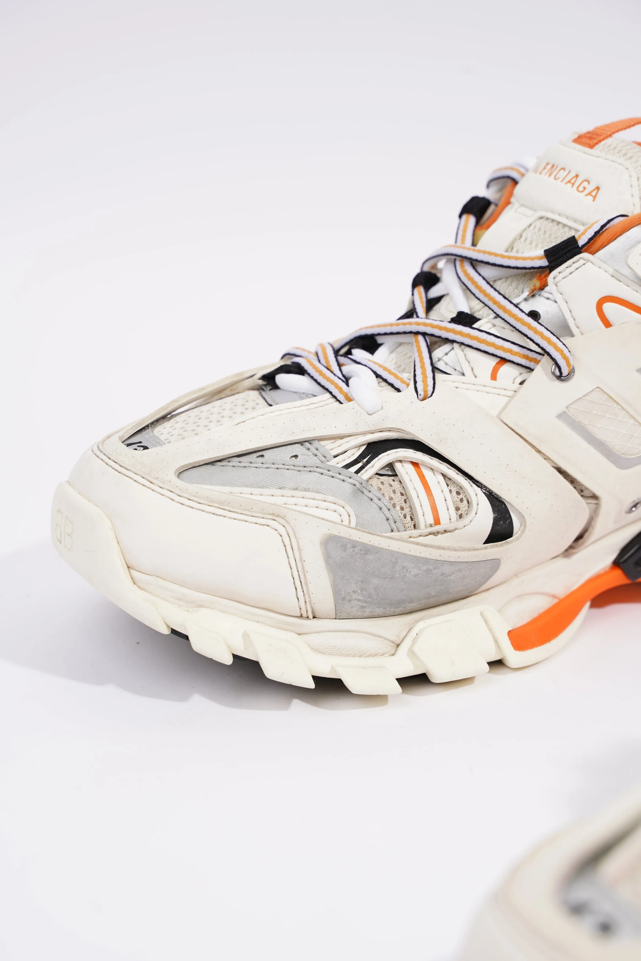 Balenciaga Mens Track White / Orange EU 43 / UK 9