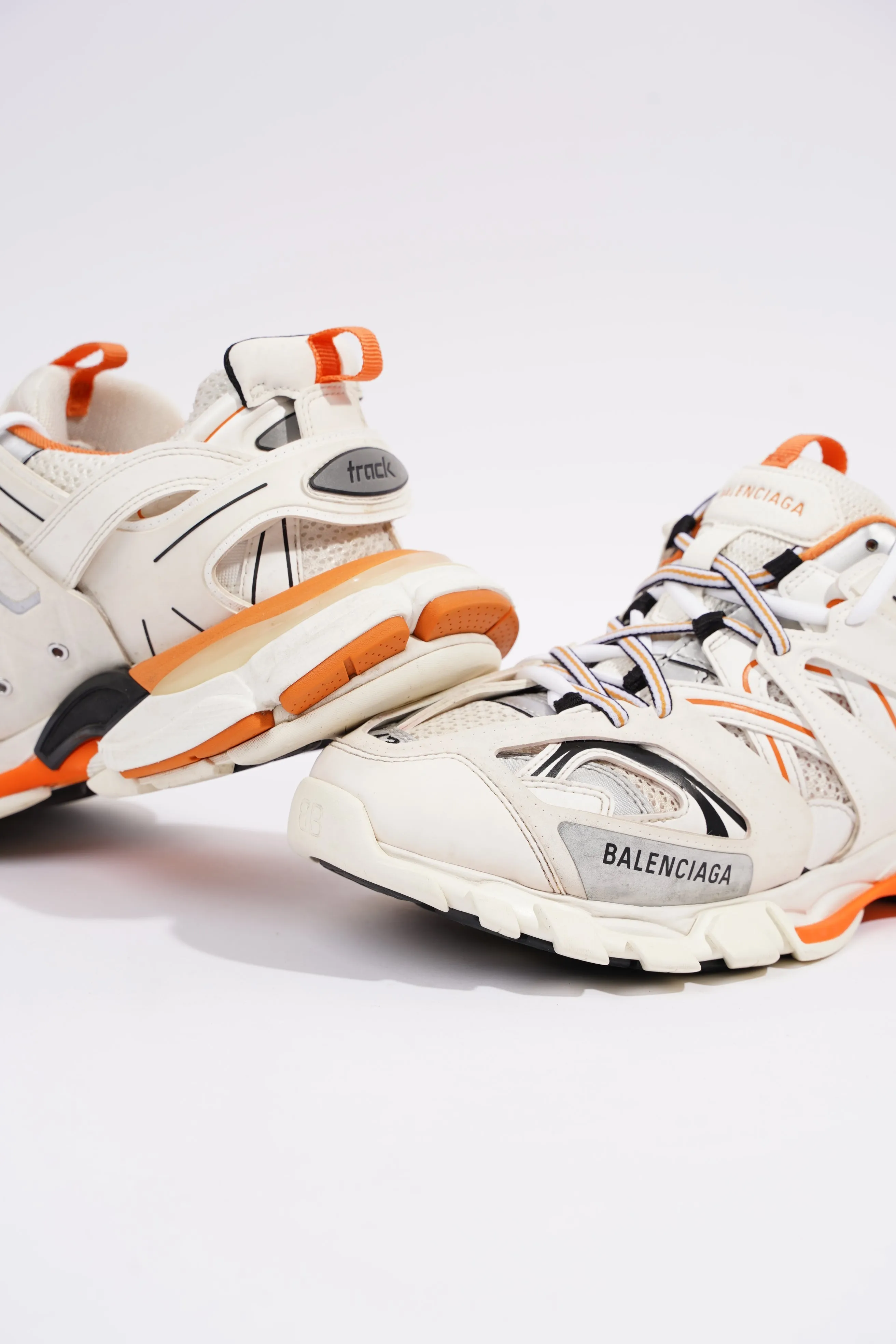 Balenciaga Mens Track White / Orange EU 43 / UK 9