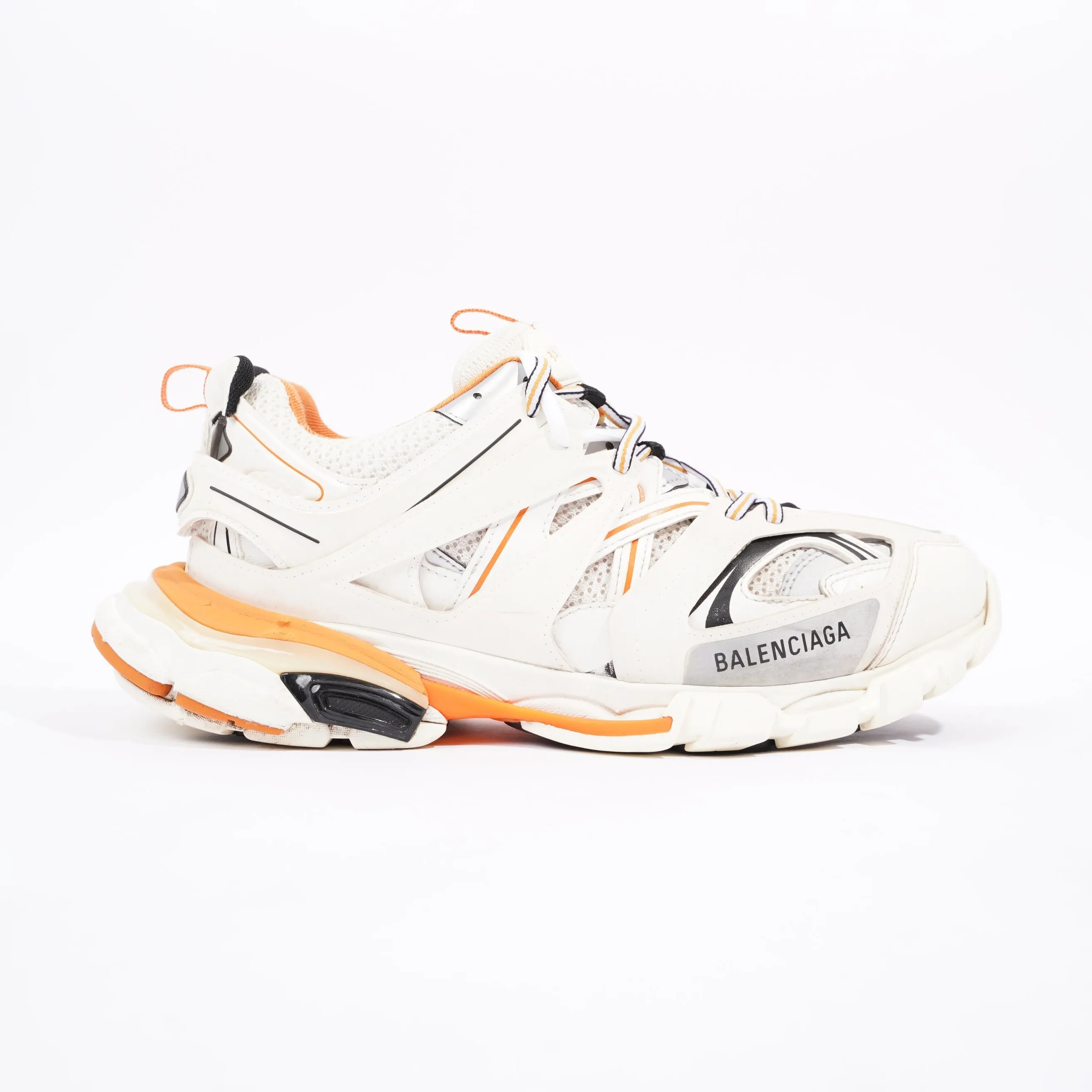 Balenciaga Mens Track White / Orange EU 43 / UK 9
