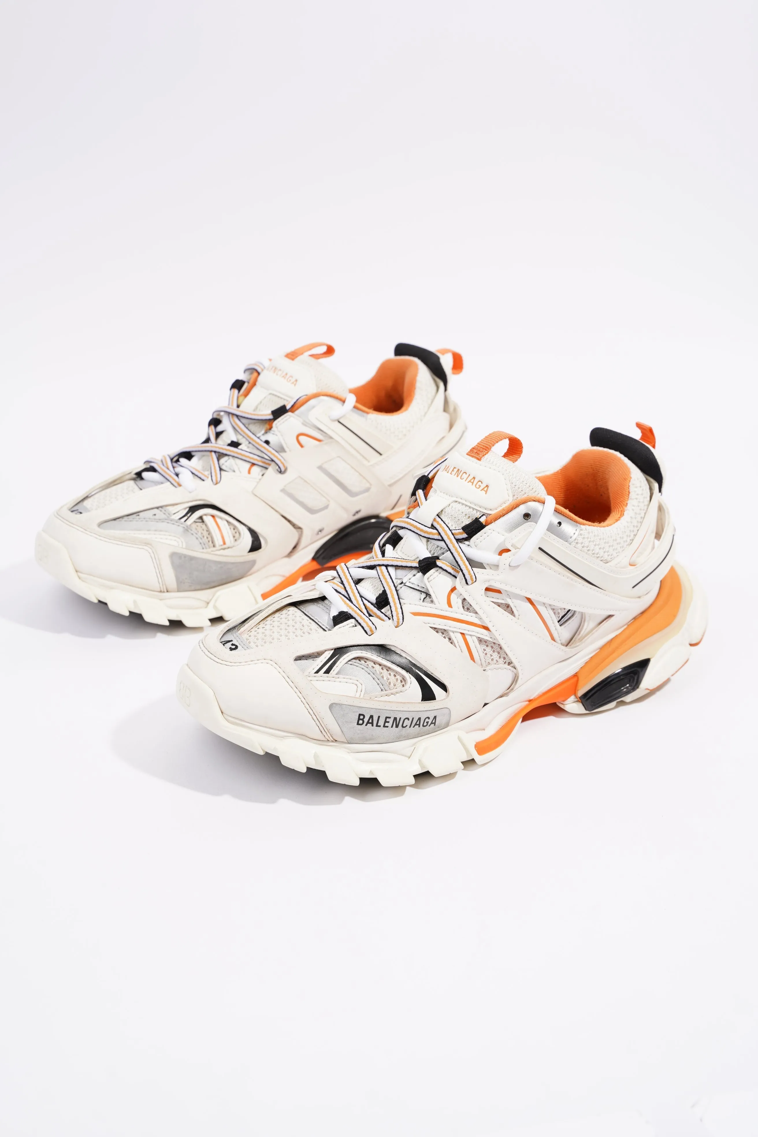 Balenciaga Mens Track White / Orange EU 43 / UK 9