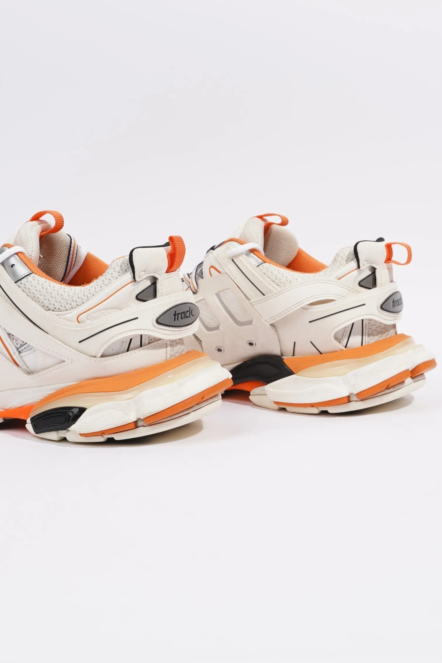 Balenciaga Mens Track White / Orange EU 43 / UK 9