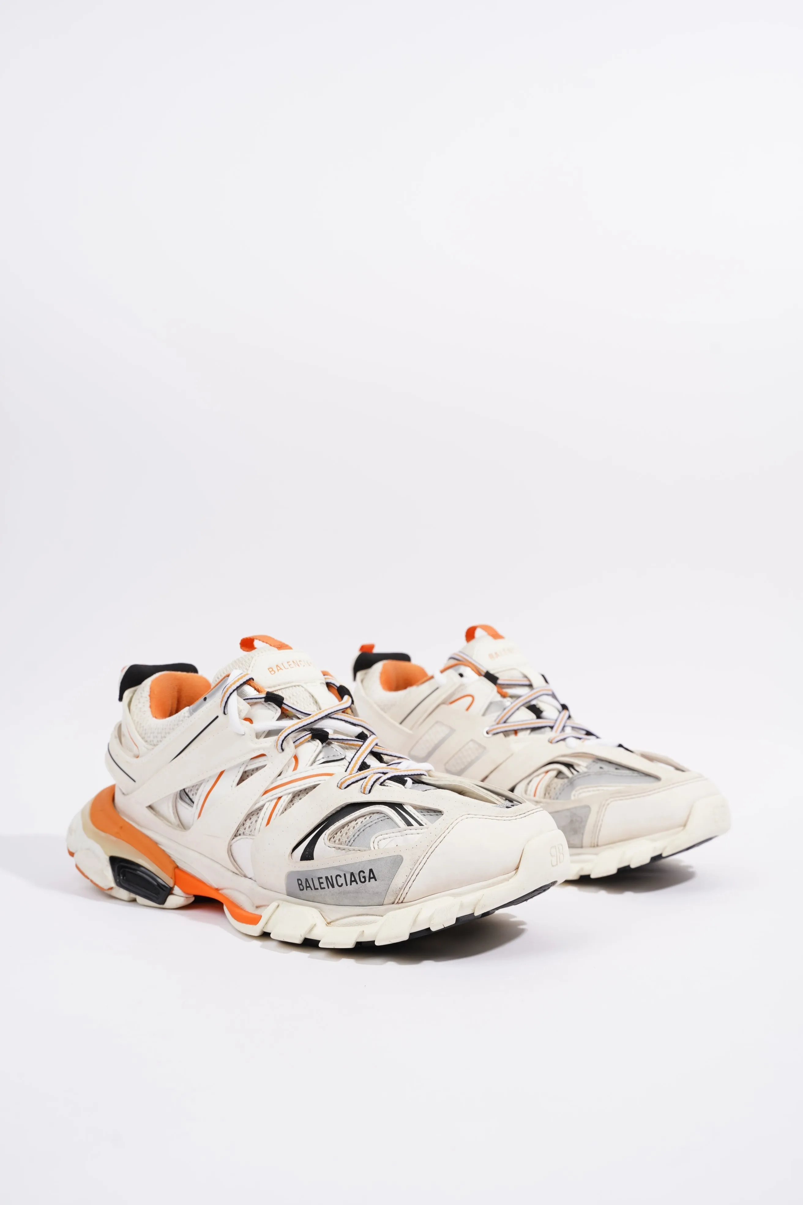 Balenciaga Mens Track White / Orange EU 43 / UK 9