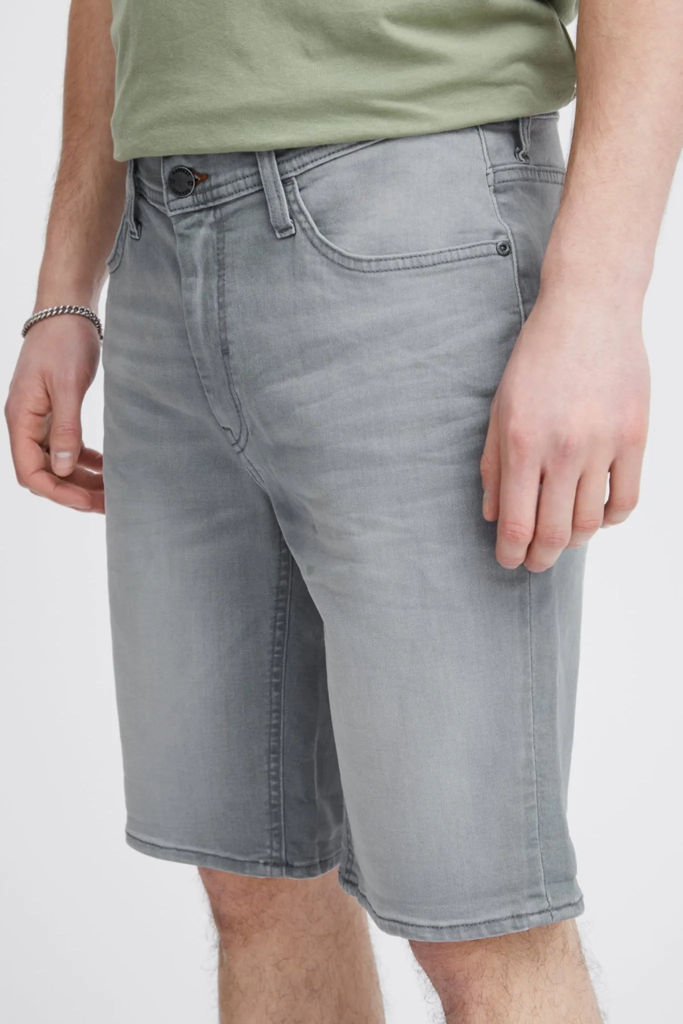 Blend Light Grey Denim Shorts