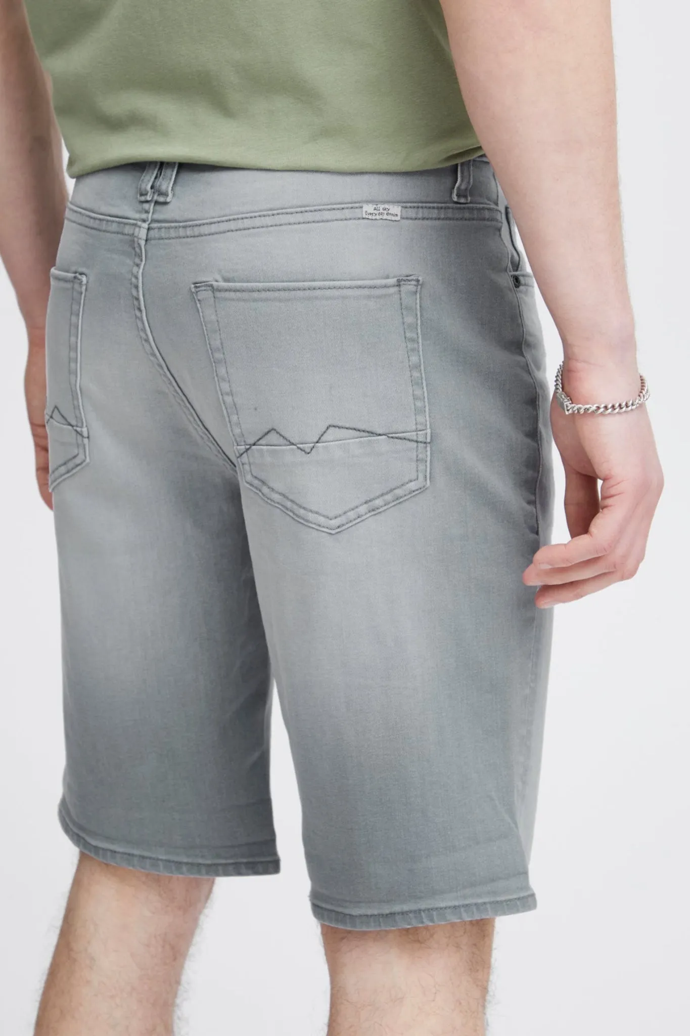 Blend Light Grey Denim Shorts