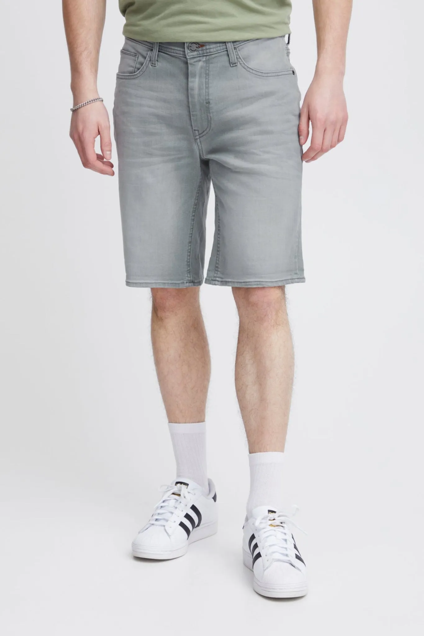 Blend Light Grey Denim Shorts
