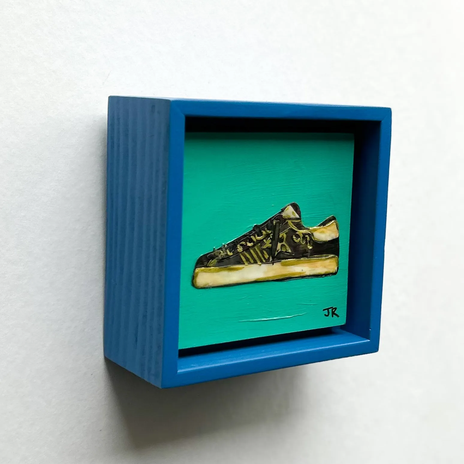 Blue and Green Shoe