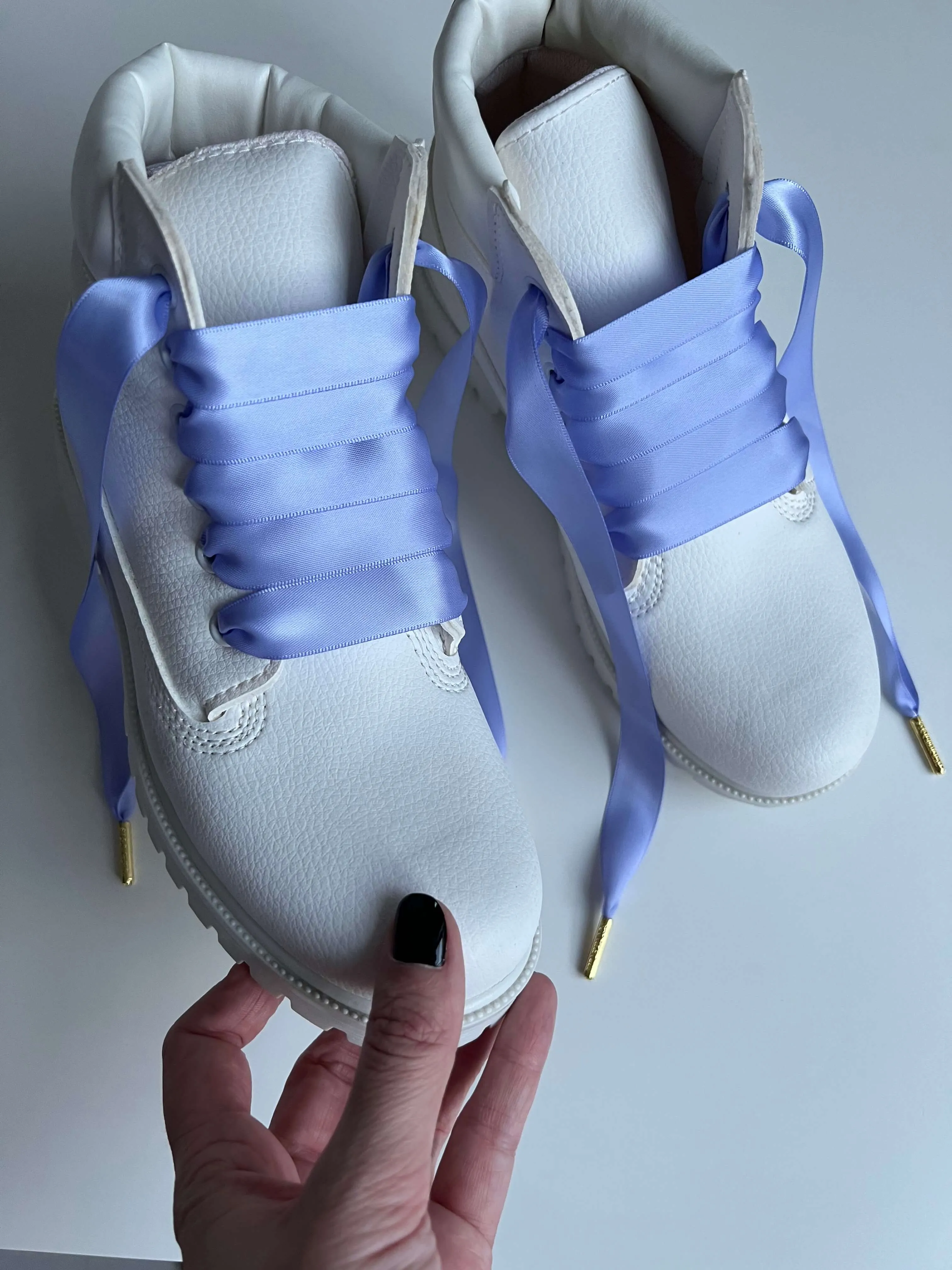 Blue Iris Silk - Shoelaces