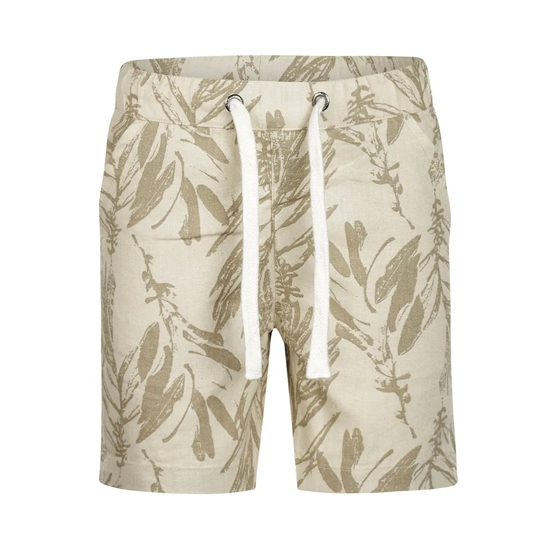 BOYS SHORTS BEIGE LINEN BLEND