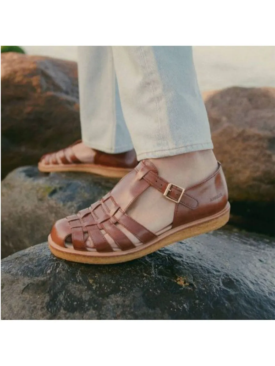 Buckle Sandals - Brown