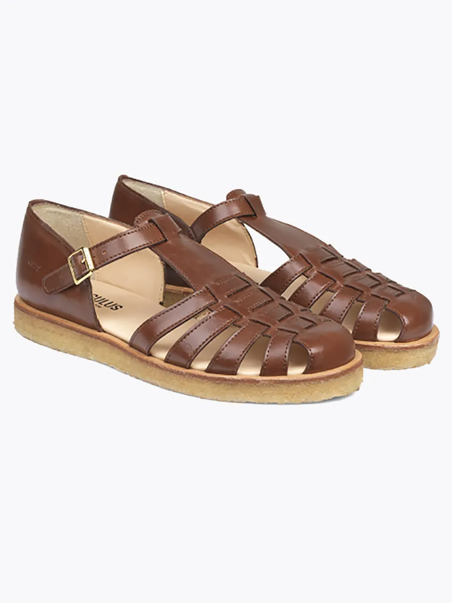 Buckle Sandals - Brown