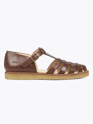 Buckle Sandals - Brown