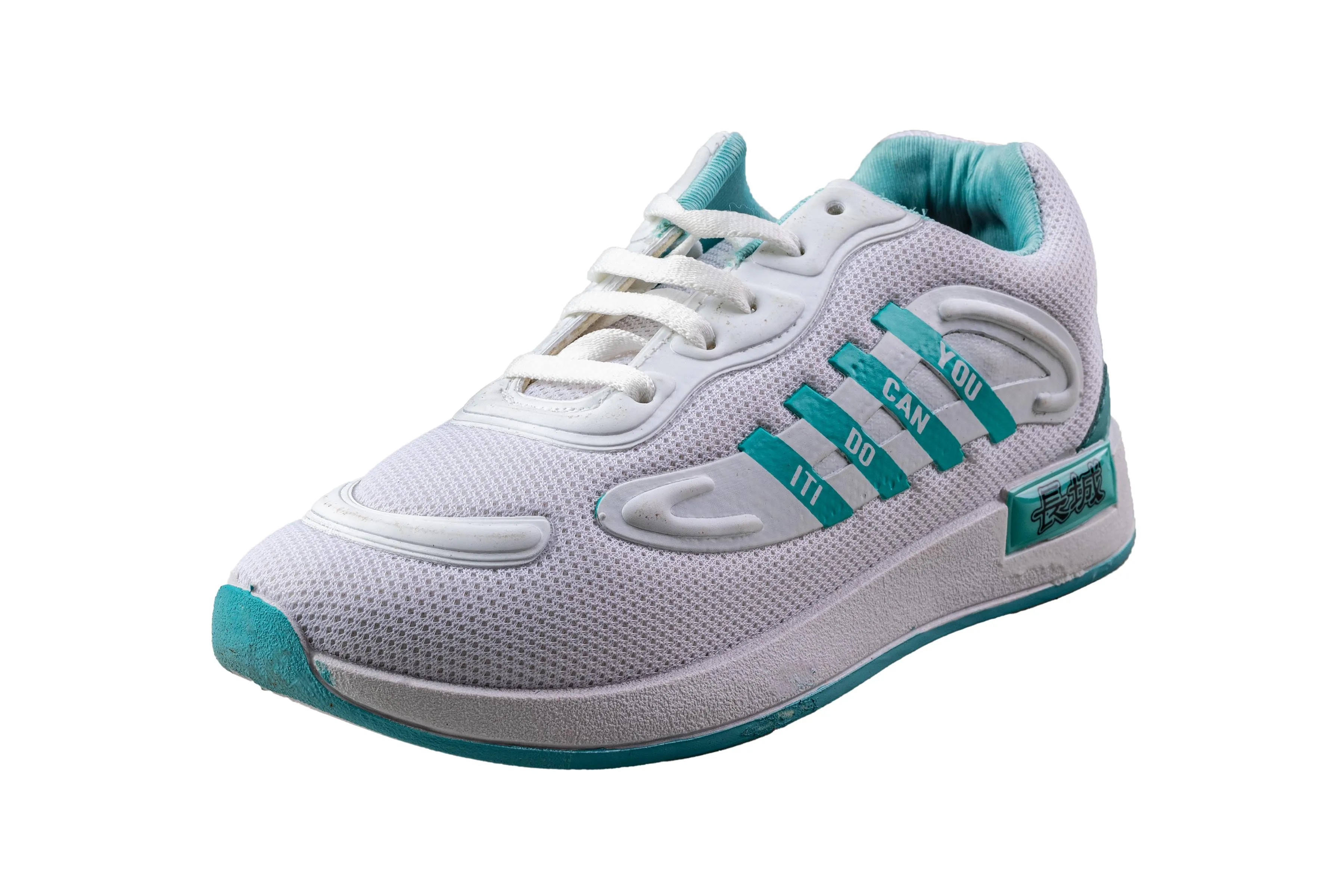 Camps Ladies White / Green Sports Shoe