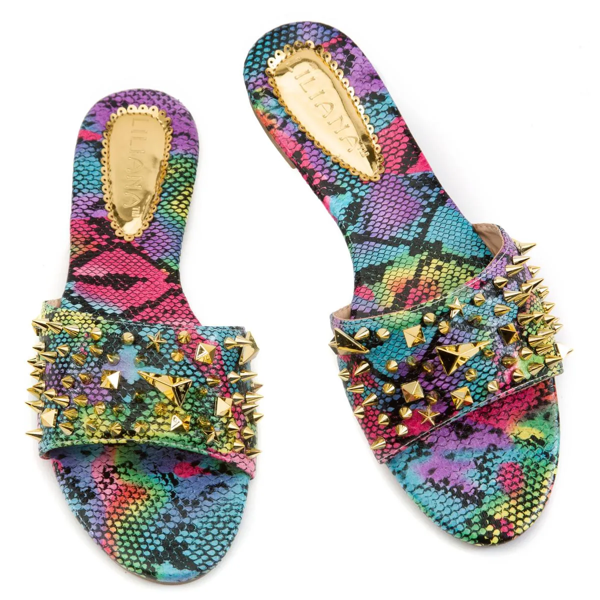 Carnival-12 Flat Studded Sandals