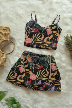 Crop Top and Shorts Set