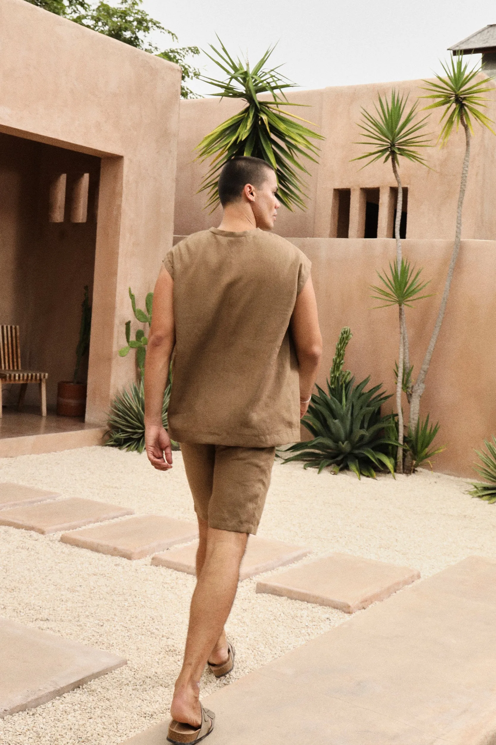 Cruz Shirt - Man & Bali Shorts - Man (Clay)