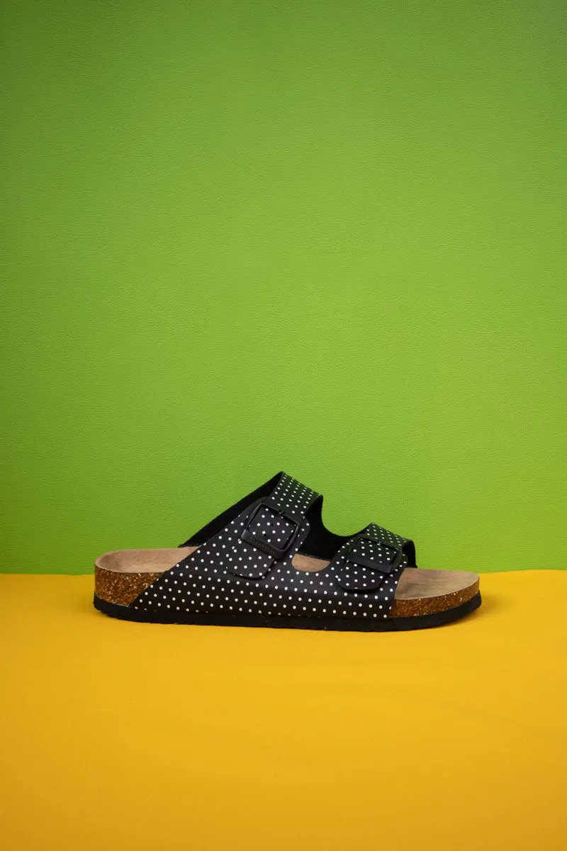 Cute You By Polka Dot Footbed Sandal