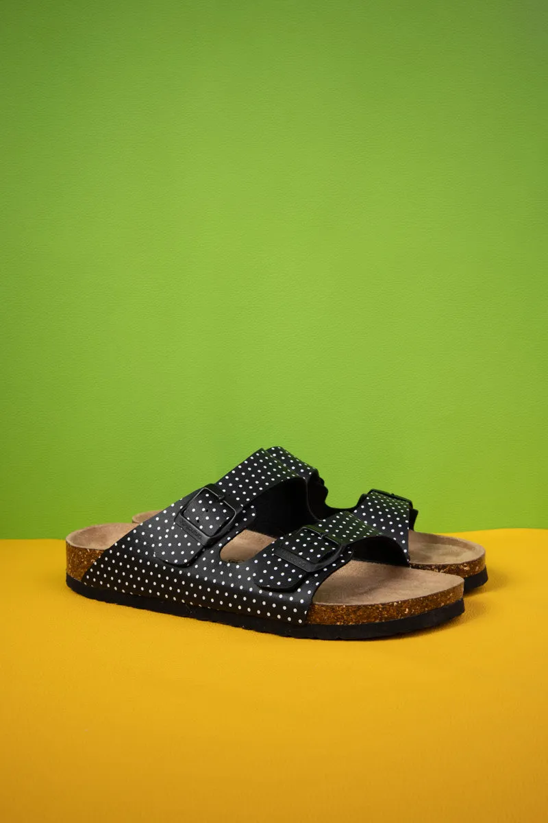Cute You By Polka Dot Footbed Sandal