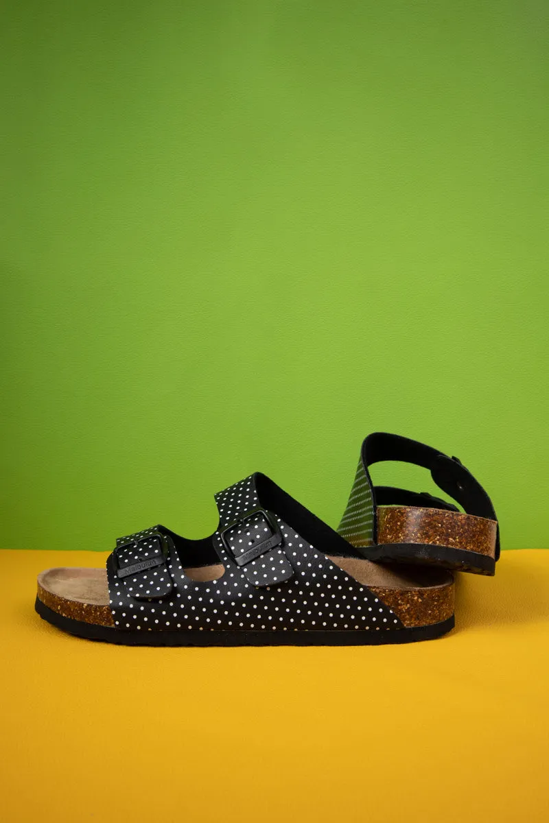 Cute You By Polka Dot Footbed Sandal