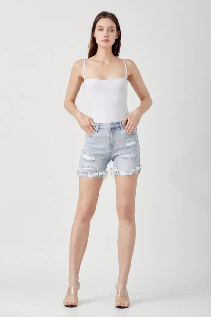 Distressed Cuffed Shirts