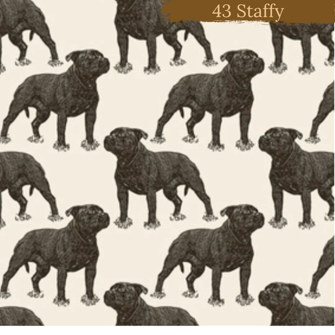 Dog Breeds cuffed shorts
