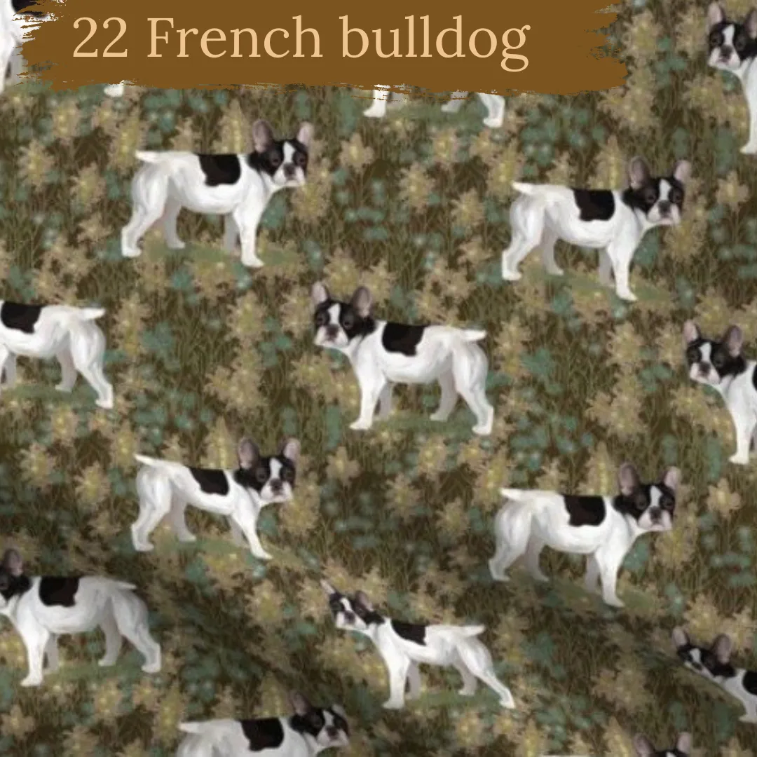 Dog Breeds cuffed shorts