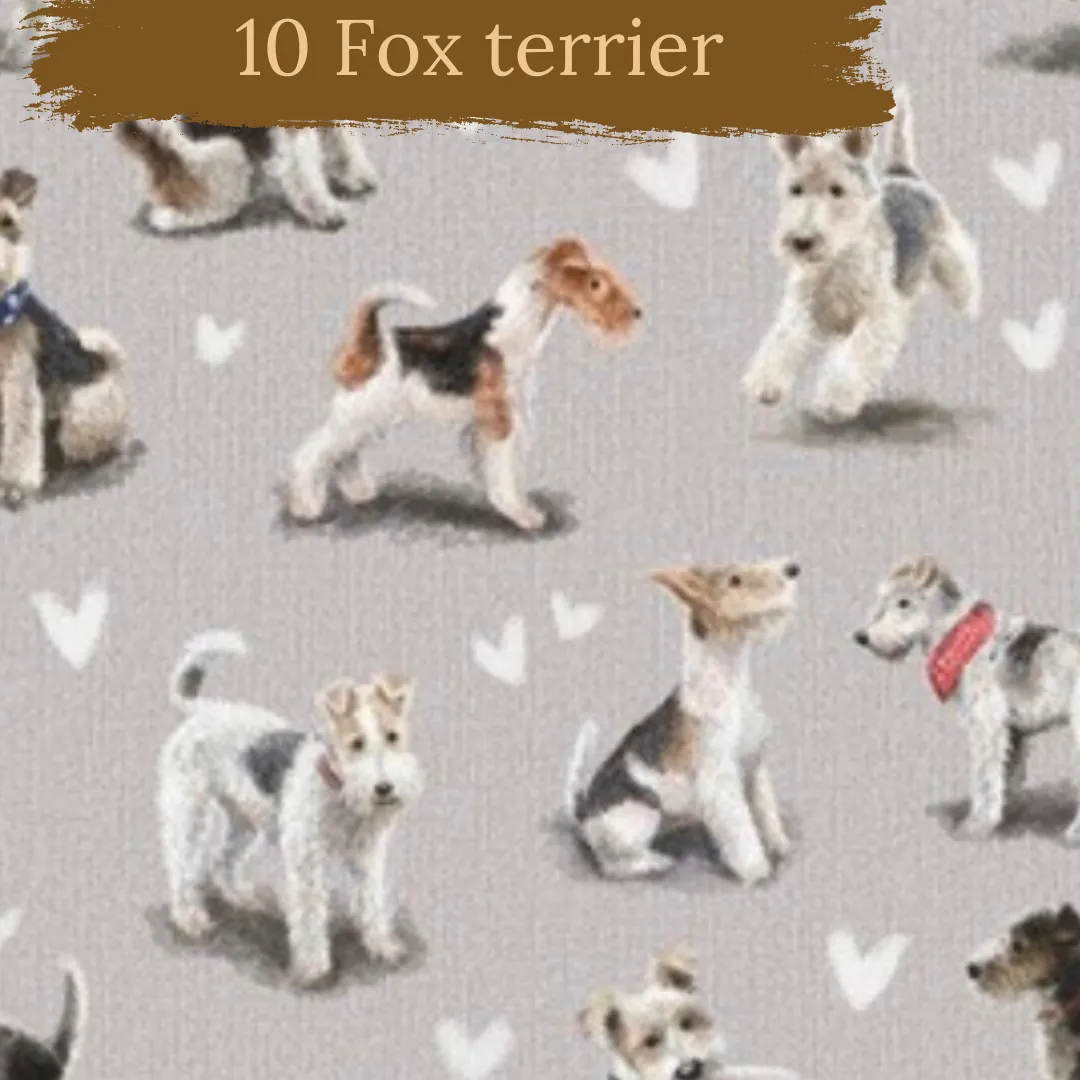 Dog Breeds cuffed shorts