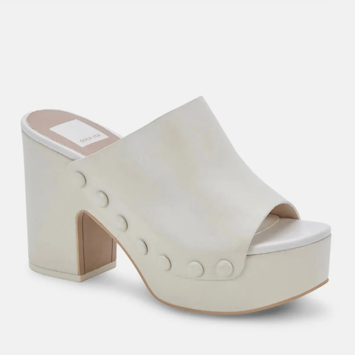 Dolce Vita Emol Heels-ivory leather