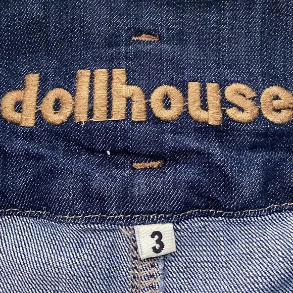 Dollhouse High Rise 3 Button Denim Cuffed Jean Shorts