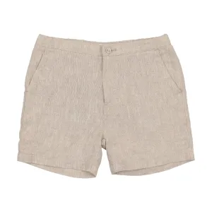 Dress sand linen shorts by Coco Blanc