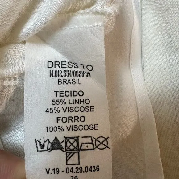 Dress To Off White Linen Blend High Waist Shorts