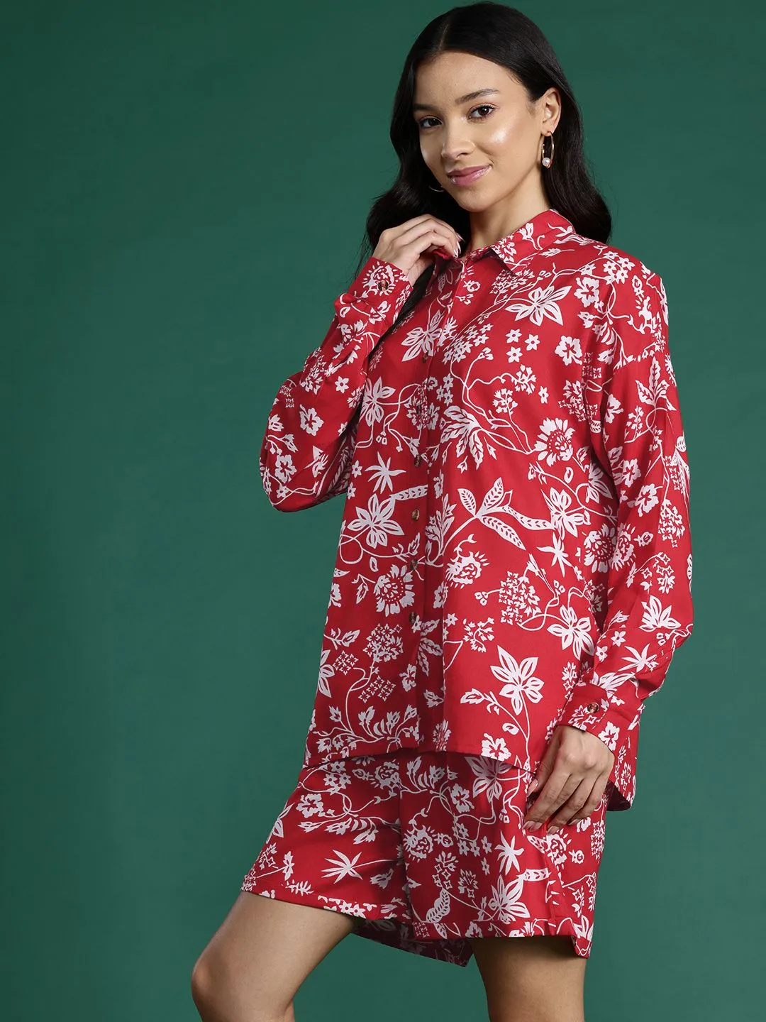 DressBerry Floral Printed Co-Ords