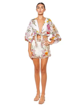 Egyptian Rose Tuck Front Short