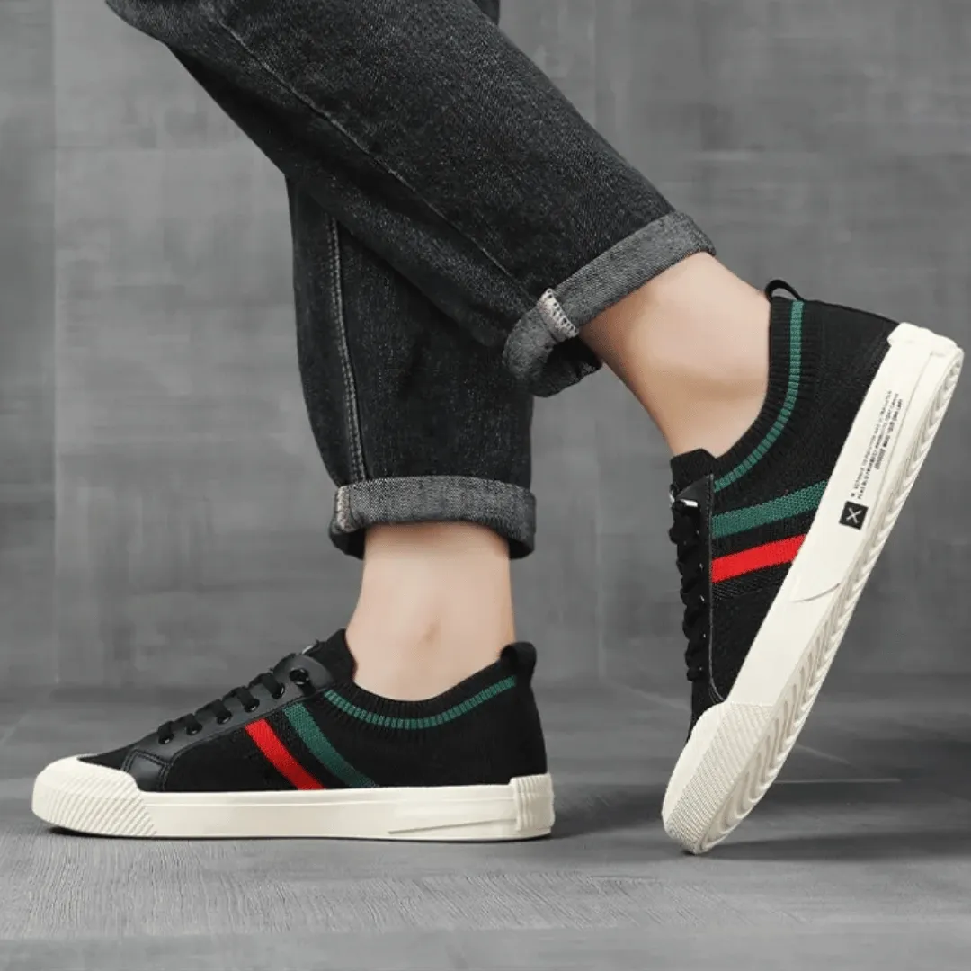 Everett | Men's Lightweight Casual Sneakers – Breathable Knit Upper – Lace-Up Design – Durable Rubber Sole