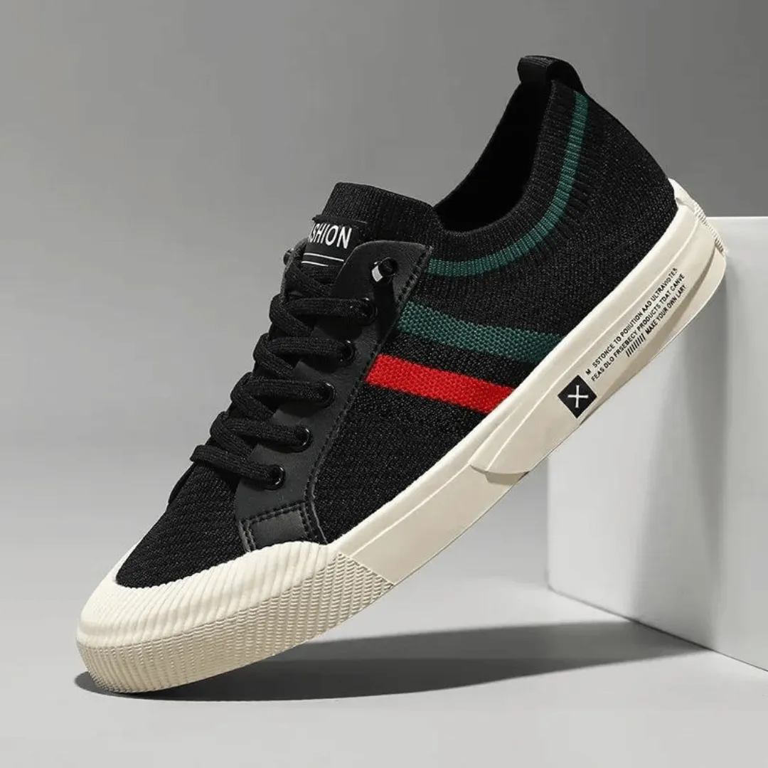 Everett | Men's Lightweight Casual Sneakers – Breathable Knit Upper – Lace-Up Design – Durable Rubber Sole