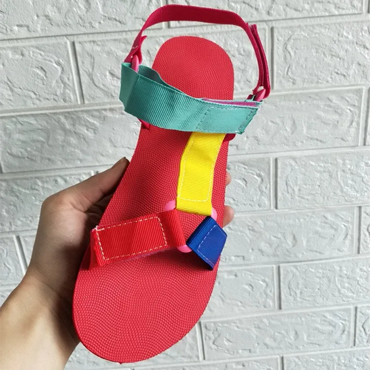 Flat Heel Flat Flat Large Size Casual Beach Sandals For Women