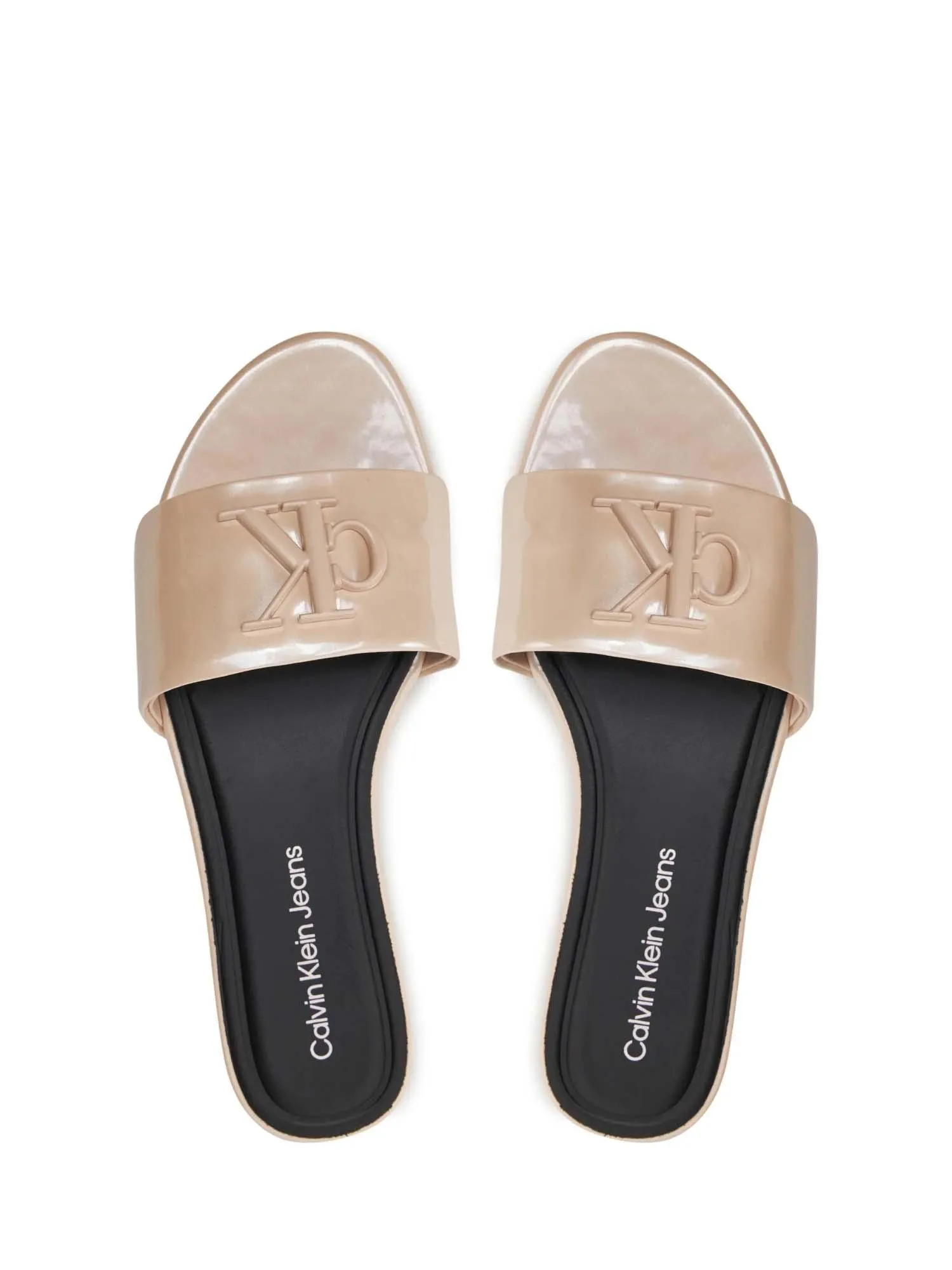 Flat Sandal Slide Mg Met