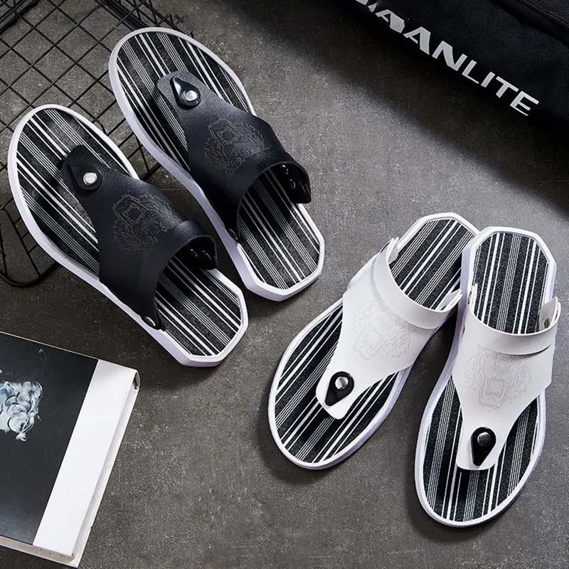 Flip-flop Sandals Men's Korean Style Trendy Beach Shoes Flip-flop Sandals Summer Men's Sandals Wear Non-slip Slippers
