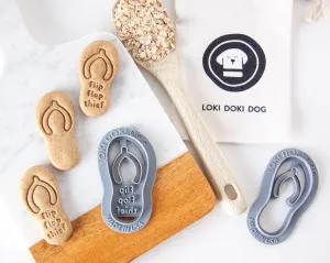 Flip-Flop Thief, Flip-Flop Shaped Dog Biscuit Cookie Cutter